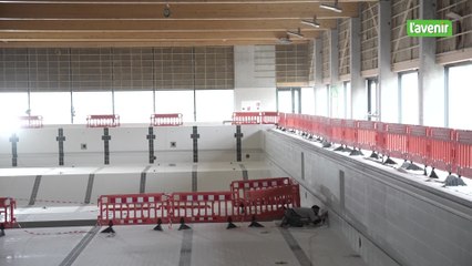 Visite du chantier de la nouvelle piscine de Louvain-la-Neuve