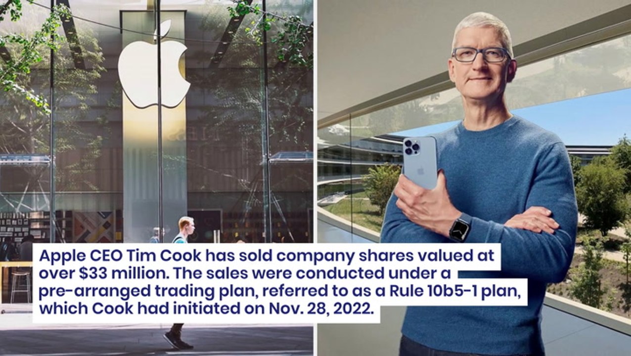 Why Is Tim Cook Cashing Out? Apple CEO's $33M Stock Sale Fuels ...