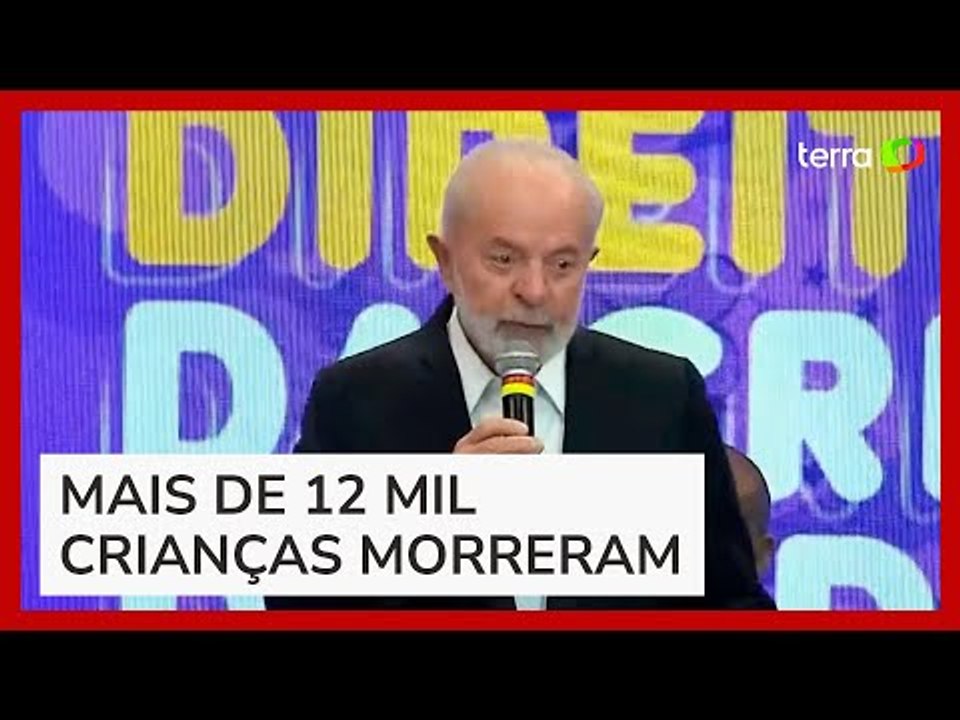 Lula se confunde e afirma que mais de 12 milhões de crianças morreram em Gaza