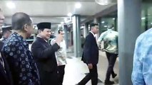 Momen Menhan RI Prabowo Subianto, tiba di Pangkalan Udara Subang, Shah Alam, Selangor, Malaysia