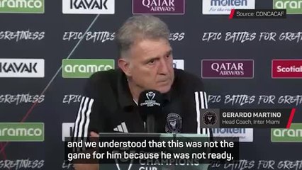 Martino explains Messi's absence in CONCACAF Champions Cup loss