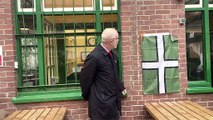 The National Railway Heritage Awards plaque is unveiled at Okehampton Station