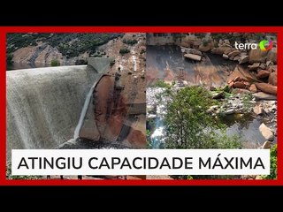 Açude no Rio Grande do Norte volta a ‘sangrar’ e população comemora com fogos