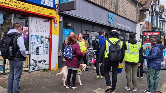 Sight Support Worthing April Amble 2024 with fun challenges at 5 Co-op stores