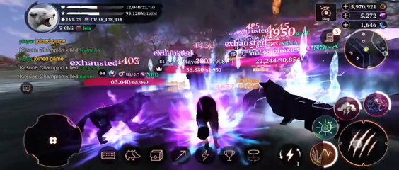 #001 My wolf game epic battle vs Kitsune