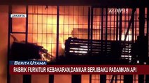 Pabrik Furnitur di Cengkareng Kebakaran, Lebih Dari 100 Personel Damkar Diterjunkan ke Lokasi