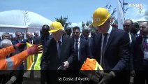 Mattarella visita impianto Eni in Costa d'Avorio: 