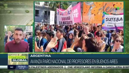 Docentes rechazan medidas del presidente Javier Milei