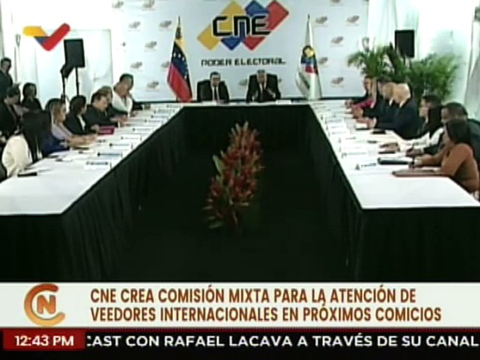 CNE y Cancillería crean comisión de atención a veedores internacionales para comicios del 28J