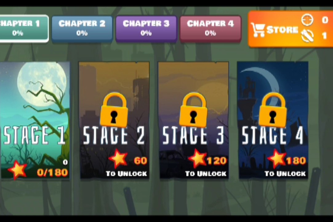Stupid zombie stage 1 level 1 and 2