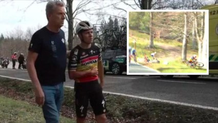Remco Evenepoel victime d’une chute au Tour du Pays basque