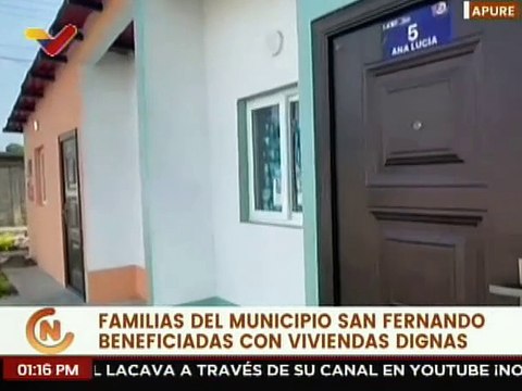 Apureños del mcpio. San Fernando son beneficiados con la entrega de 34 viviendas dignas