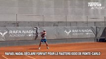 Tennis - Monte-Carlo 2024 - Rafael Nadal déclare (encore) forfait : 