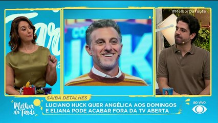 Luciano Huck tenta colocar Angélica nos domingos | Melhor da Tarde