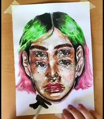 Sulu Boya İle Resim Yapıyorum