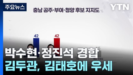 박수현·정진석, '초박빙' 경합...김두관, 김태호에 우세 / YTN