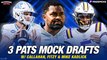 3 Patriots Mock Drafts w/ Fitzy & Mike Kadlick | Pats Interference