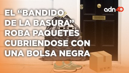 Denuncian a un hombre que robó un paquete mientras se cubría con una bolsa de basura