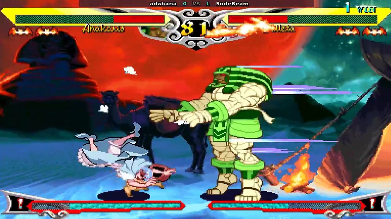 Vampire Savior The Lord of Vampire - adabana  vs SodeBeam