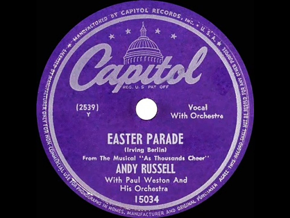 1947 Andy Russell -  Easter Parade