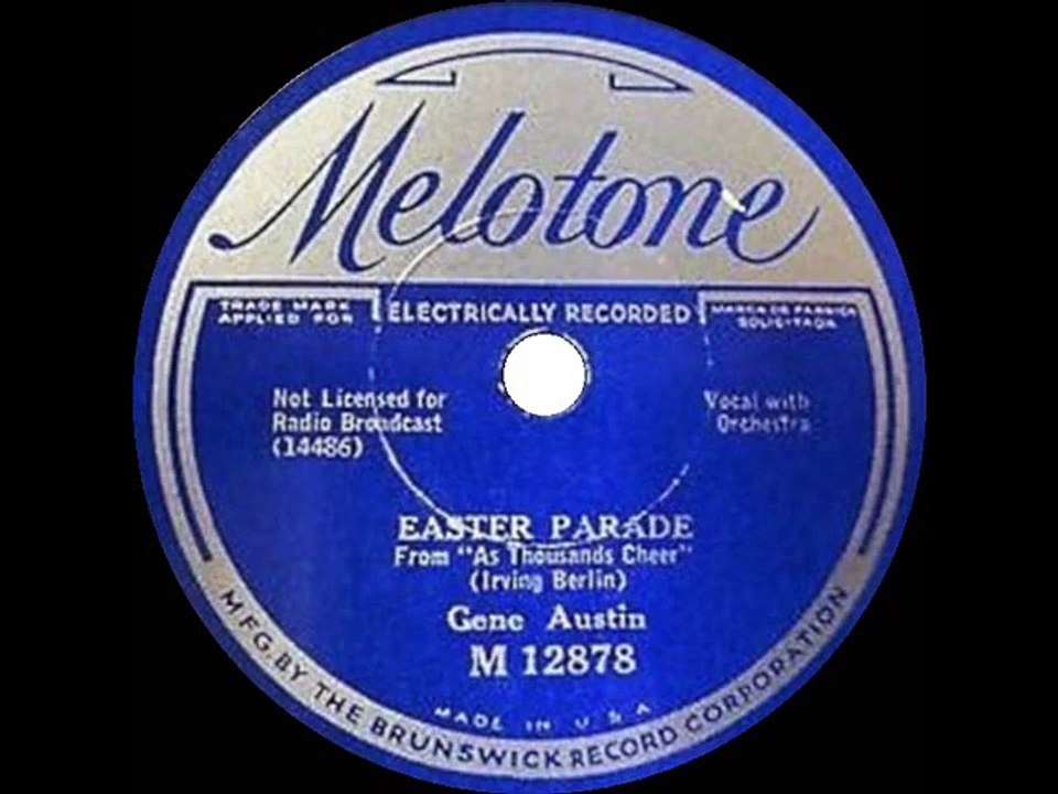 1933 Gene Austin - Easter Parade