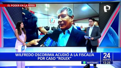 Download Video: Wilfredo Oscorima en la Fiscalía: guarda silencio y no muestra reloj Rolex