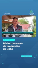 Alistan concurso de producción de leche