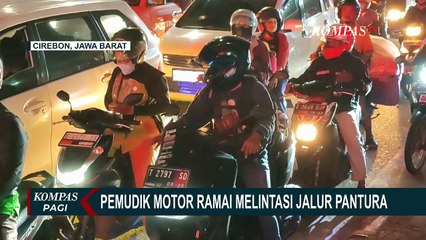 Pilih Mudik di Malam Hari, Pemudik Motor Padati Jalur Arteri Kalimalang