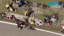 Australian rider hospitalised in major high speed cycling crash
