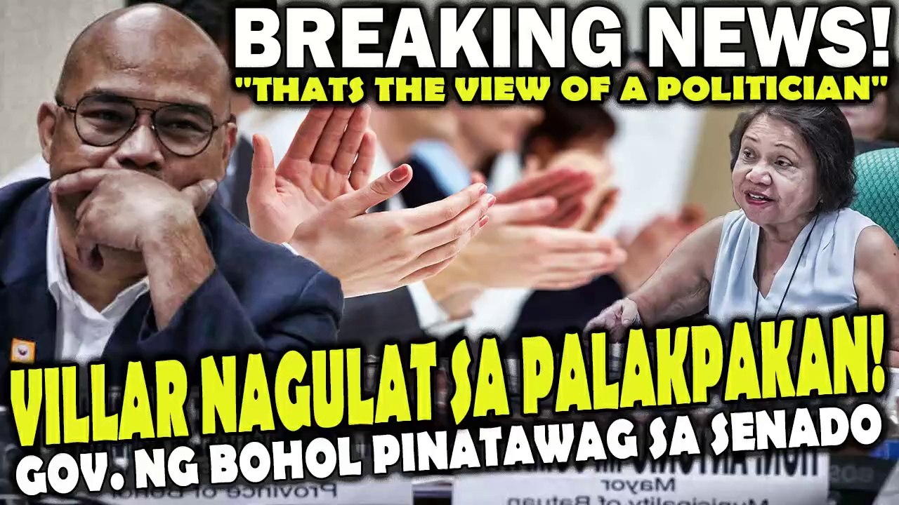 NAGPALAKPAKAN sa Senado! Villar NAGULAT sa speech ng Gov. ng Bohol.