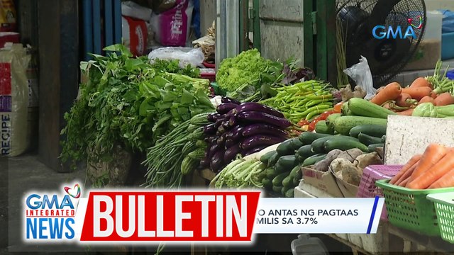 PH Statistics Authority: Inflation o antas ng pagtaas ng presyo noong March 2024, bumilis sa 3.7% | GMA Integrated News Bulletin