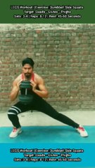 ❌ DUMBBELL SIDE SQUATS ✔️ Which exercise is most effective for LEGS? #heermlgangaputra #naturalbodybuilding