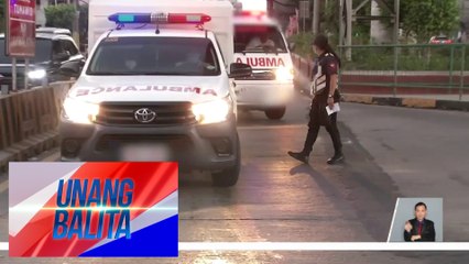 Mga ambulansiyang walang pasyente, bawal dumaan sa EDSA busway, ayon sa MMDA | UB