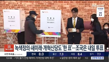 녹색정의·새미래·개혁신당도 '한표'…조국은 내일 사전투표