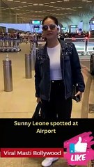 Sunny Leone spotted at Airport