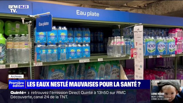 Nestlé: la qualité sanitaire des eaux minérales remise en question par un rapport de l’Anses