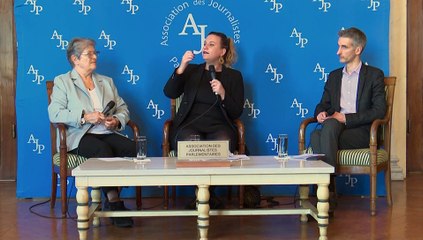 Conférence de presse de l’AJP : Mme Mathilde Panot, députée du Val-de-Marne, présidente du groupe La France insoumise – Nupes de l’Assemblée nationale - Jeudi 4 avril 2024