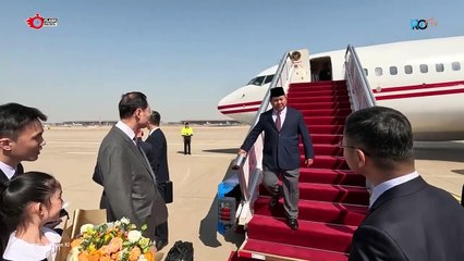 Momen Kedatangan Prabowo di Beijing China