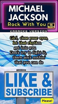Michael Jackson - Rock With You (Karaoke Version) #shorts