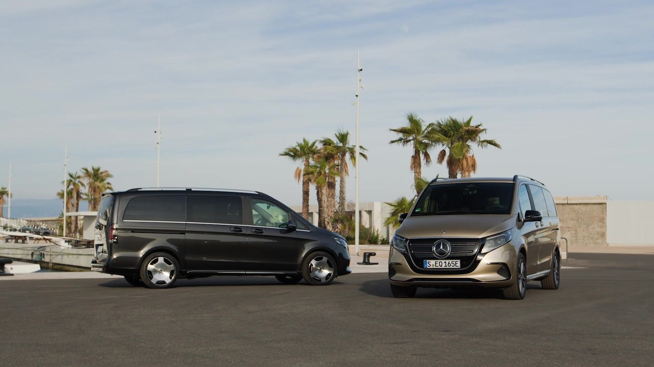 The new Mercedes-Benz V-Class EXCLUSIVE Exterior Design in Graphite grey metallic