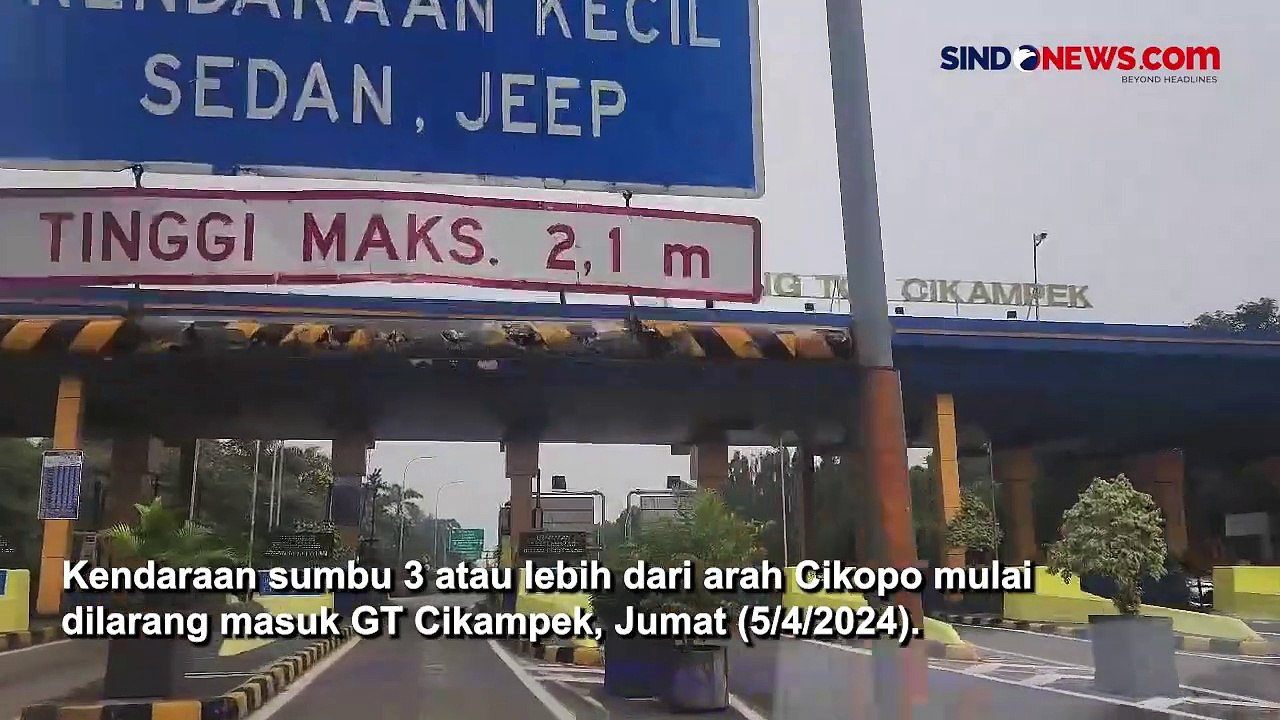 Jaga Kelancaran Arus Mudik, Kendaraan Sumbu 3 Lebih Mulai Dilarang Masuk Tol Cikampek