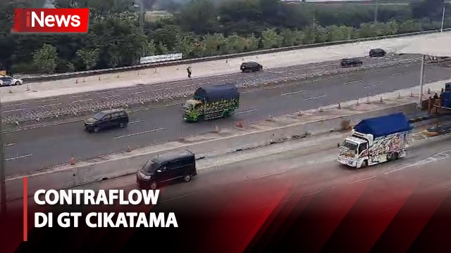 Arus Mudik di GT Cikatama Mulai Ramai, Berlakukan Contraflow Siang Ini