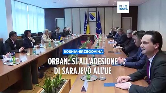 Orbán a Sarajevo: faremo il possibile per sostenere l'adesione Ue della Bosnia-Erzegovina