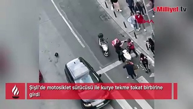 Nişantaşı'nda şok görüntü: Ortalık boks ringine döndü