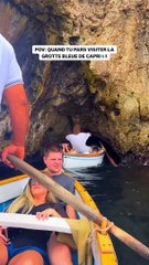 La grotte bleue de Capri en Italie 