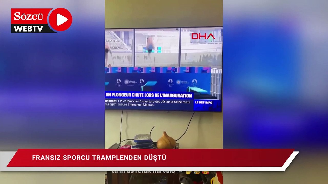 Fransız sporcu tramplenden düştü