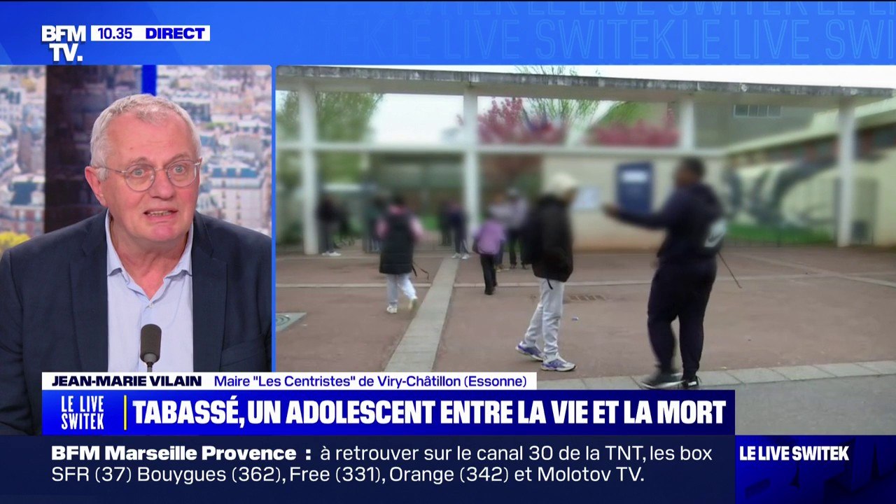 Adolescent passé à tabac à Viry-Châtillon: "Ils s'arrogent le droit de peine de mort sur quelqu'un" déplore Jean-Marie Vilain, le maire de la commune