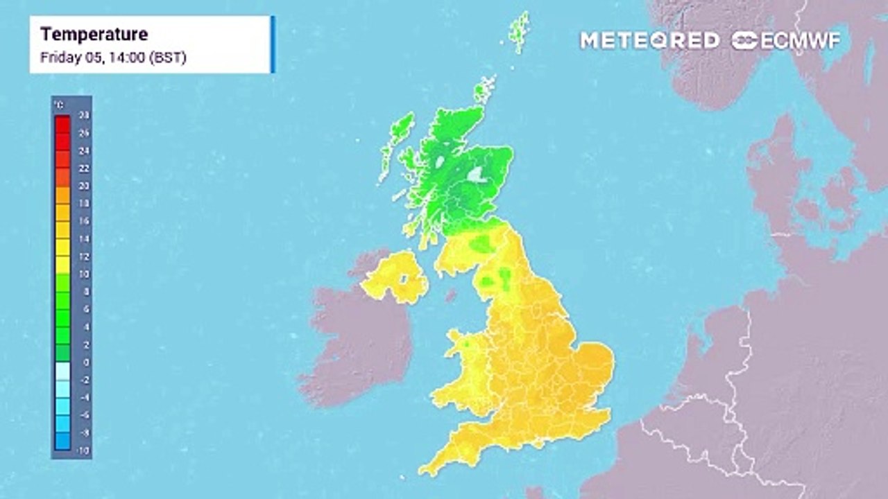 UK temperature forecast