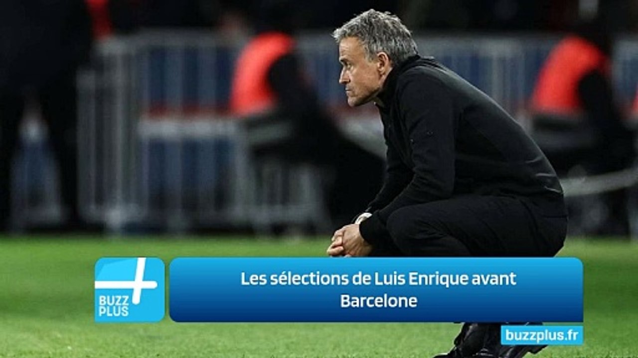 Les sélections de Luis Enrique avant Barcelone