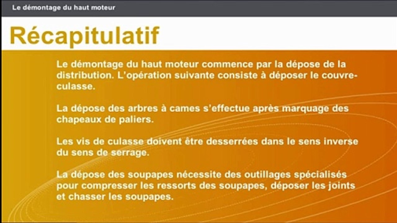 Controle haut moteur